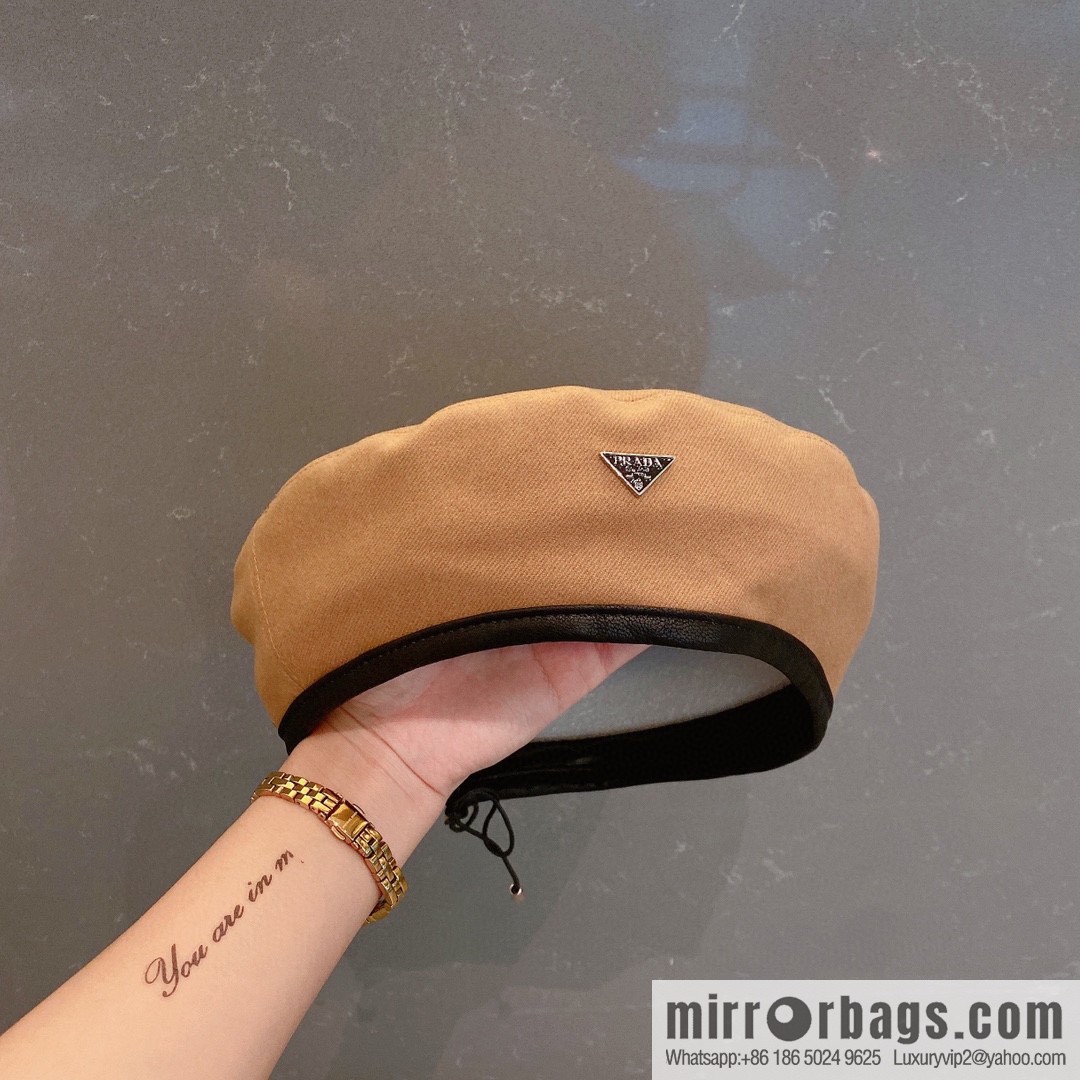 Prada 2022 autumn and winter new wool beret