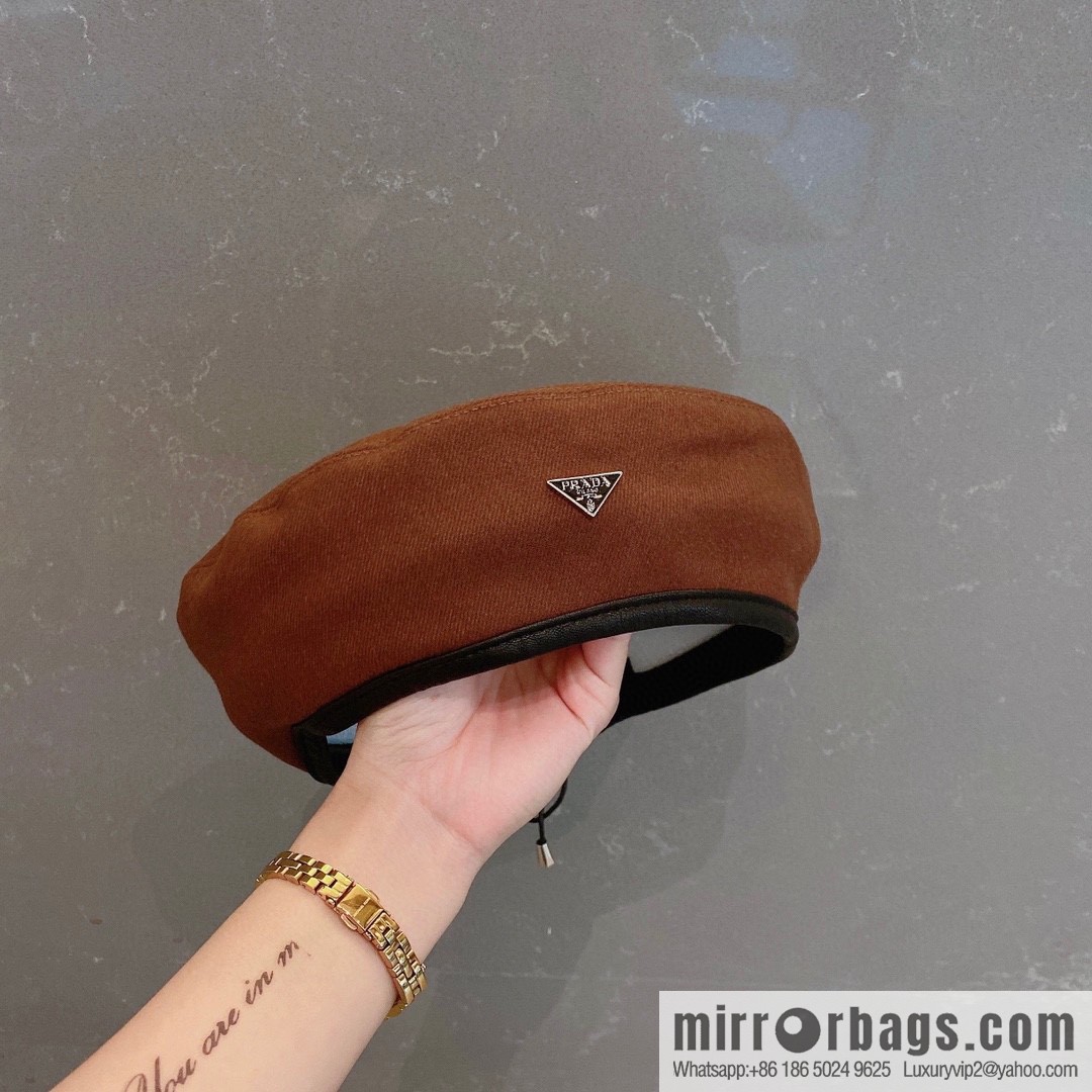 Prada 2022 autumn and winter new wool beret