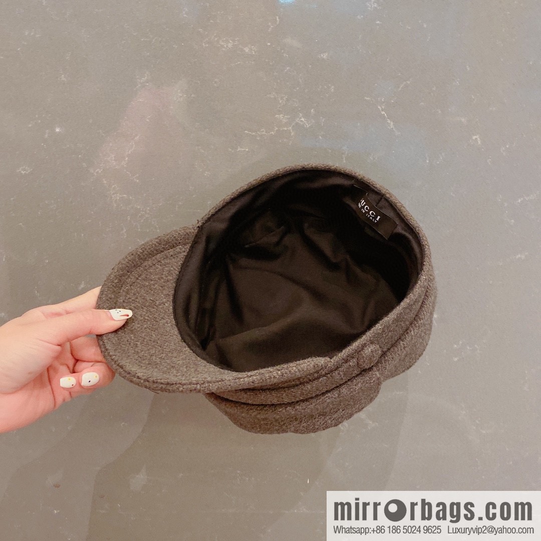 Gucci Gucci 2021 autumn new duck tongue military cap
