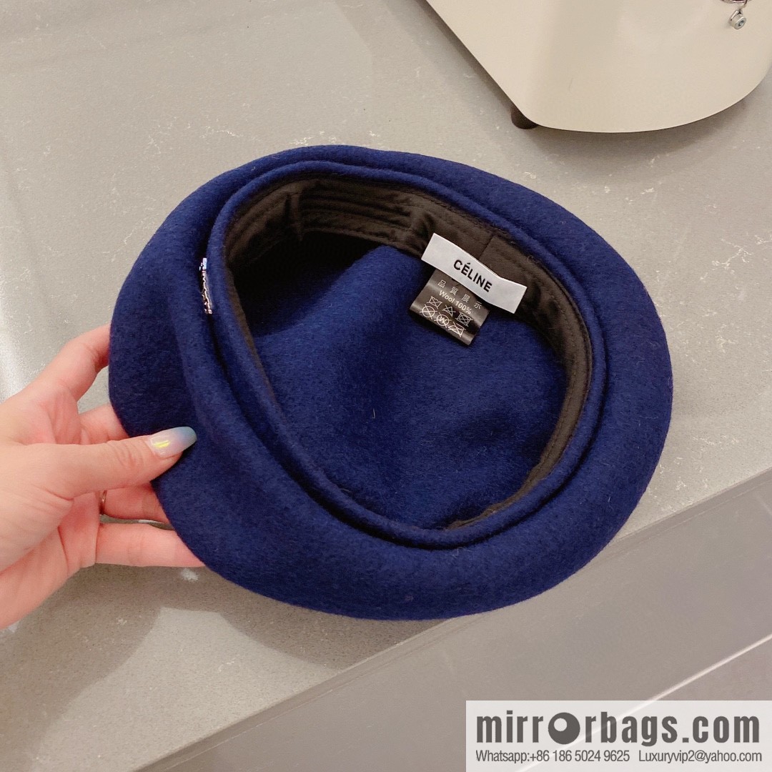 Celine 2022 autumn and winter new woolen beret