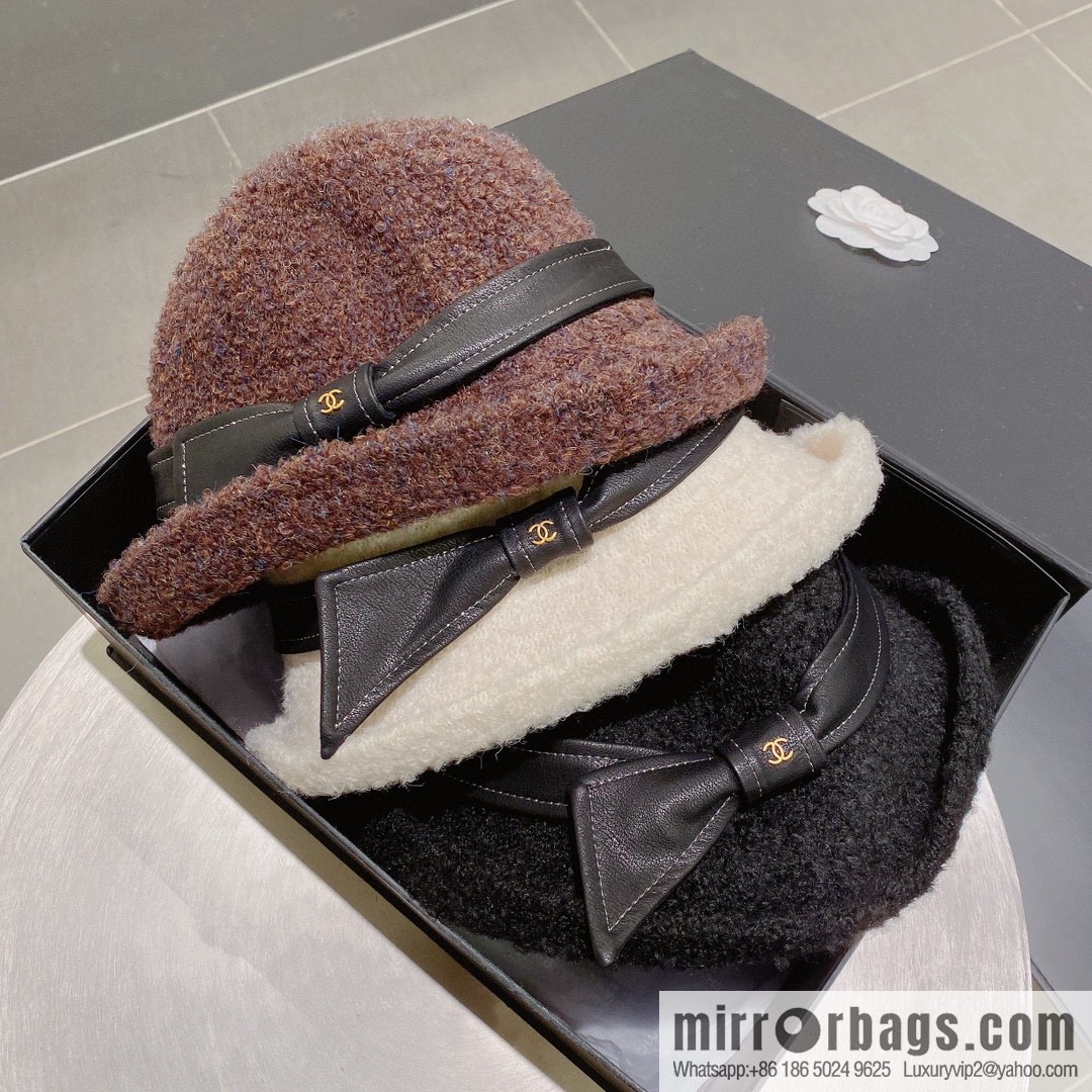 Chanel 2022 autumn and winter new wool basin hat