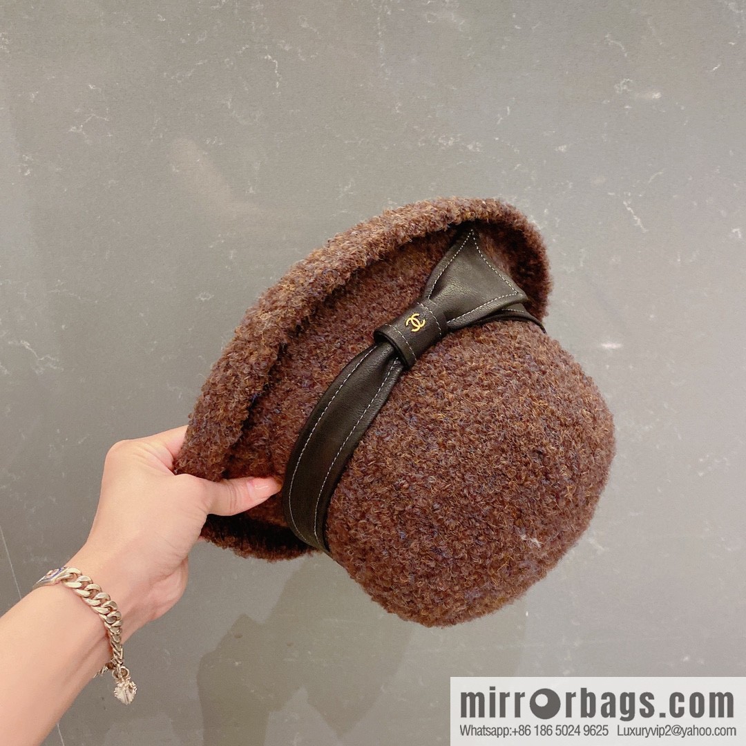Chanel 2022 autumn and winter new wool basin hat