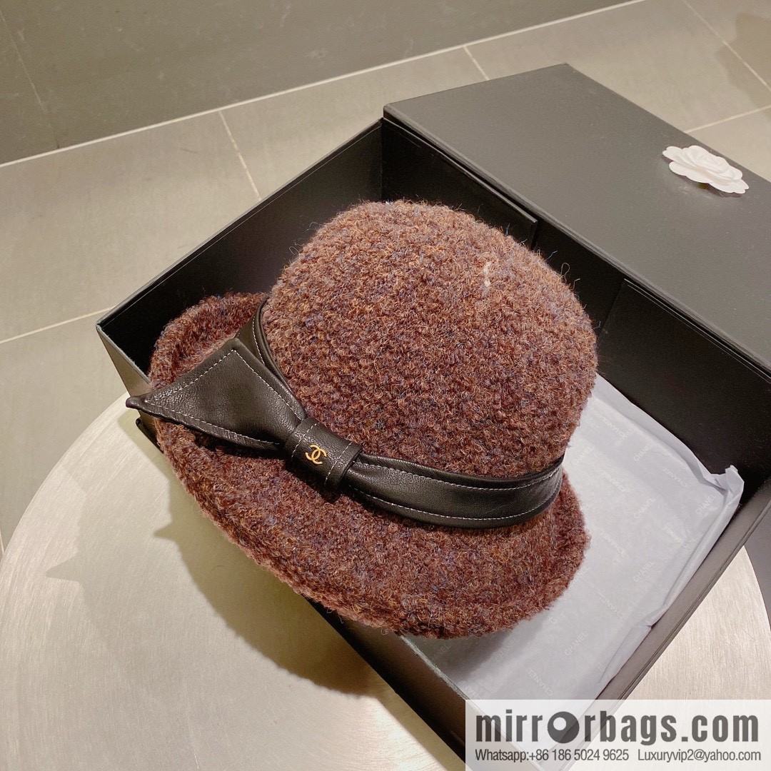 Chanel 2022 autumn and winter new wool basin hat