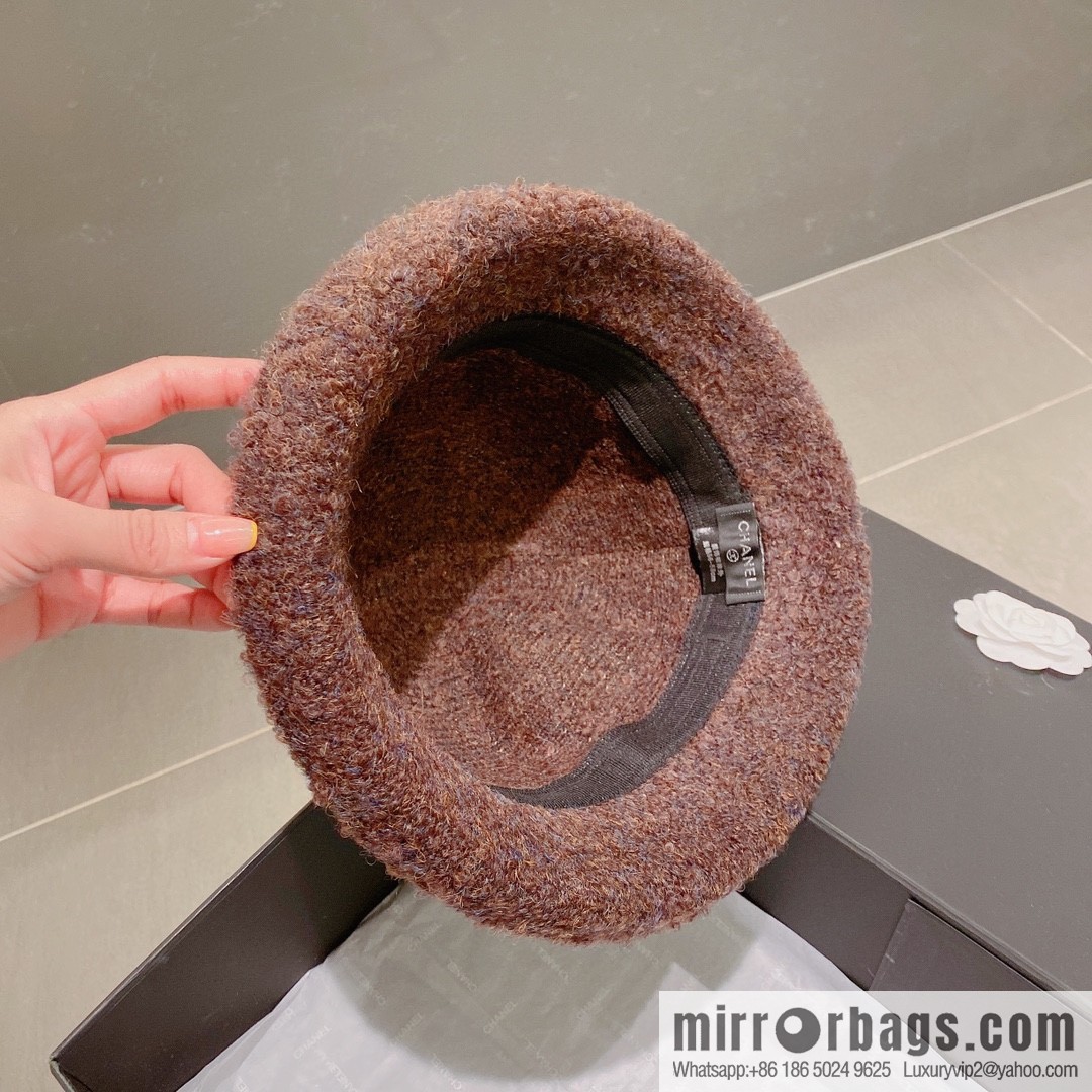 Chanel 2022 autumn and winter new wool basin hat