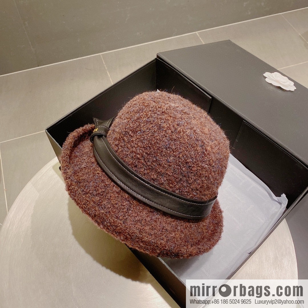 Chanel 2022 autumn and winter new wool basin hat