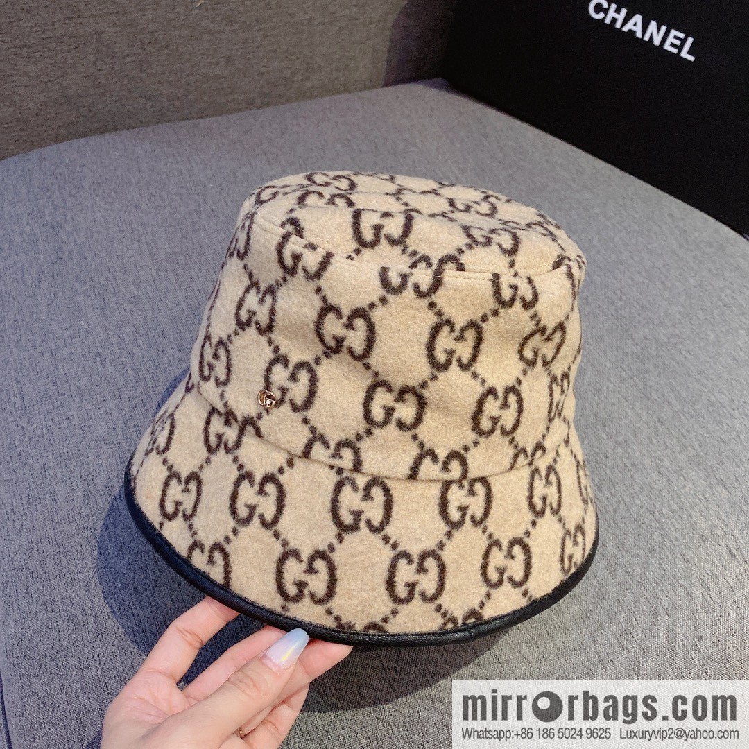 GUCCI Gucci 2022 autumn and winter new wool bucket hat