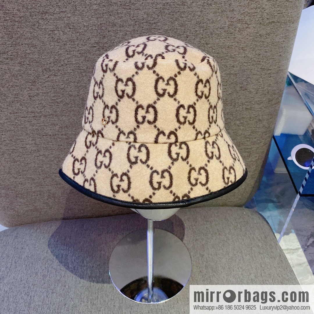 GUCCI Gucci 2022 autumn and winter new wool bucket hat