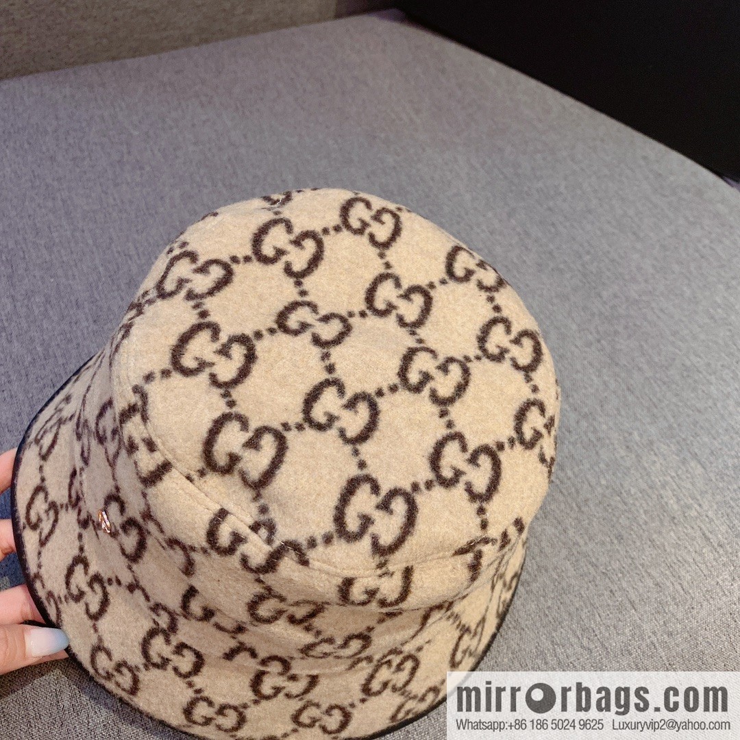 GUCCI Gucci 2022 autumn and winter new wool bucket hat