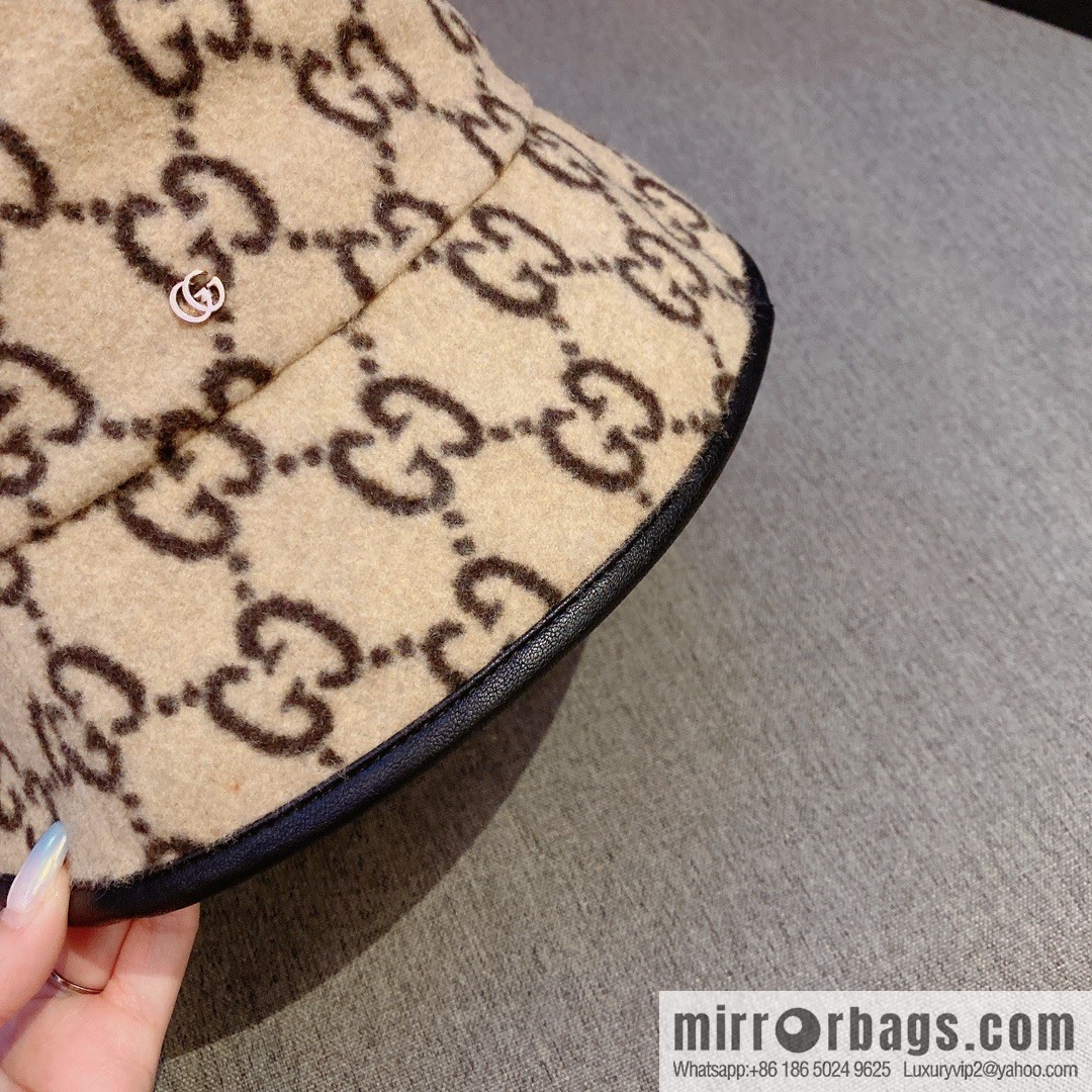 GUCCI Gucci 2022 autumn and winter new wool bucket hat