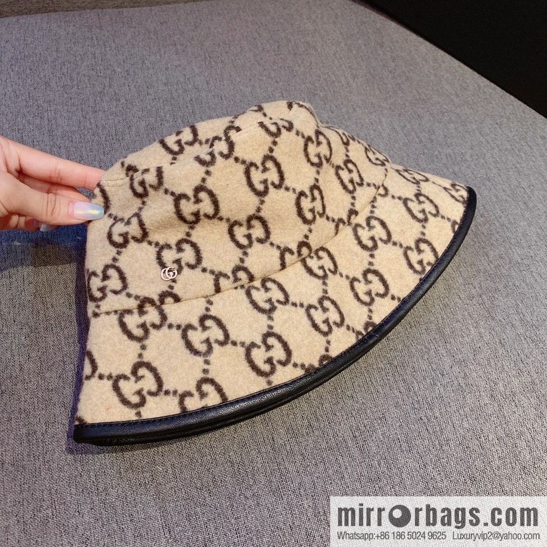 GUCCI Gucci 2022 autumn and winter new wool bucket hat