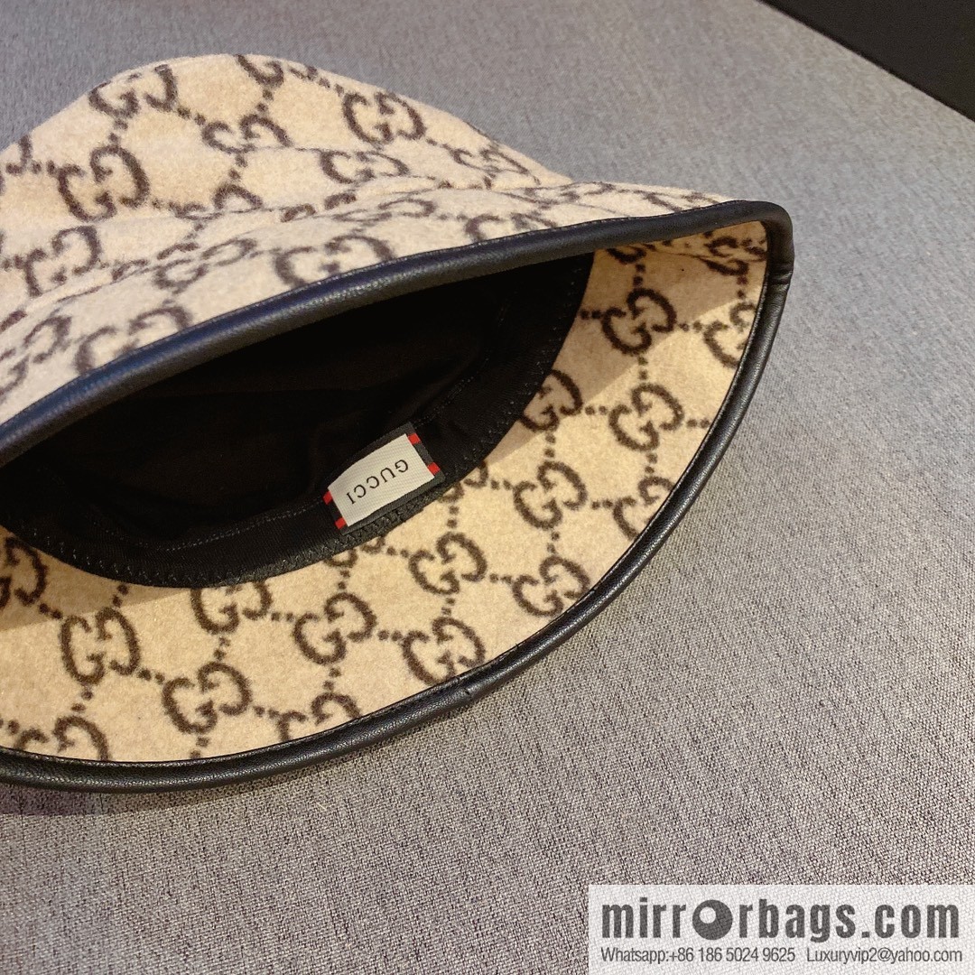 GUCCI Gucci 2022 autumn and winter new wool bucket hat