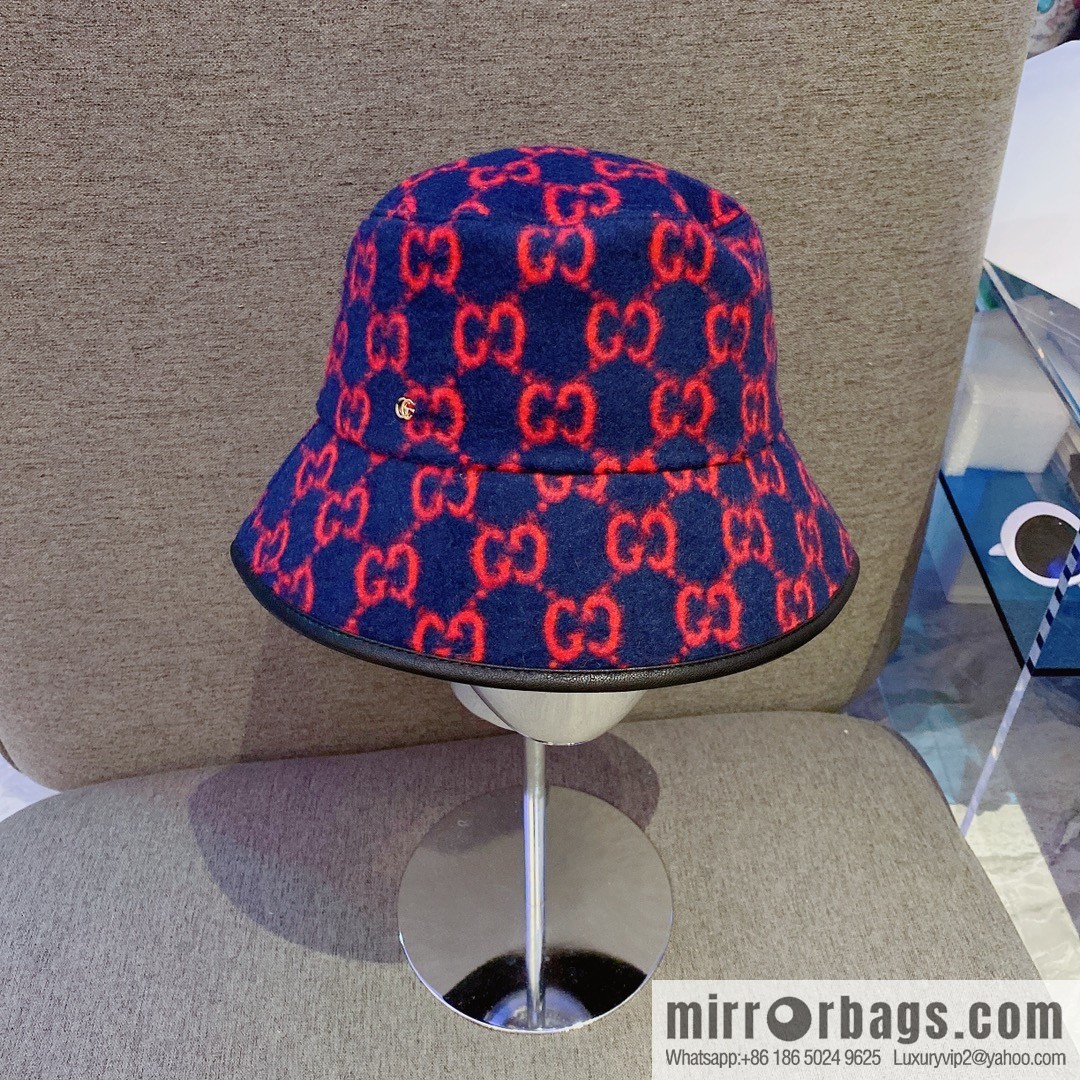 GUCCI Gucci 2022 autumn and winter new wool bucket hat