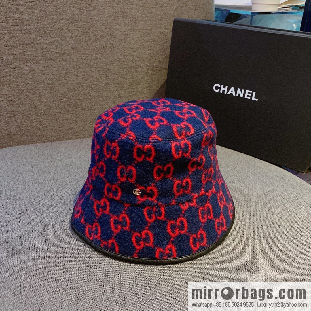 GUCCI Gucci 2022 autumn and winter new wool bucket hat