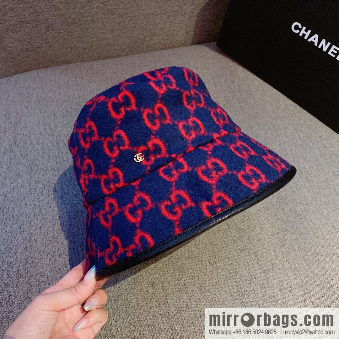 GUCCI Gucci 2022 autumn and winter new wool bucket hat