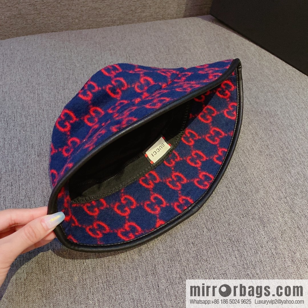 GUCCI Gucci 2022 autumn and winter new wool bucket hat