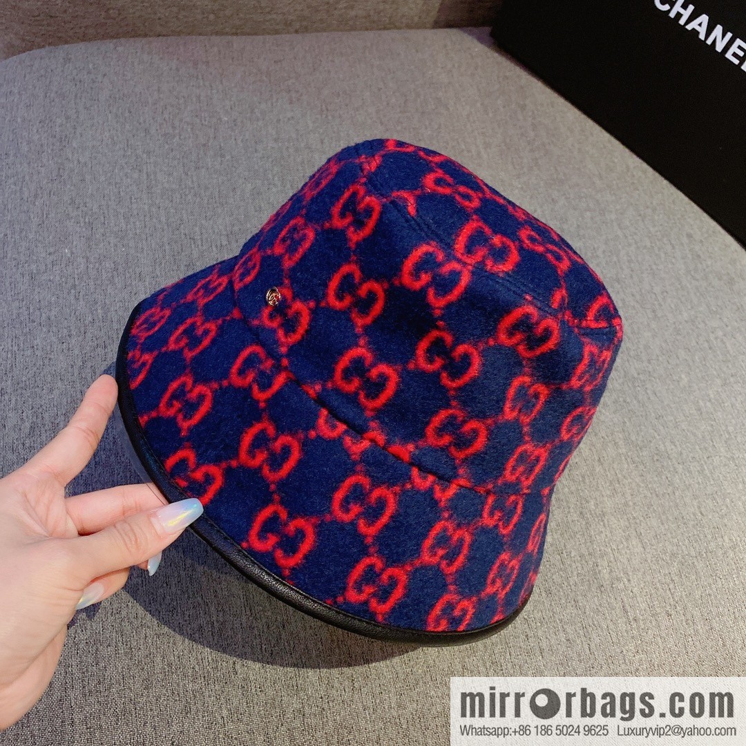 GUCCI Gucci 2022 autumn and winter new wool bucket hat
