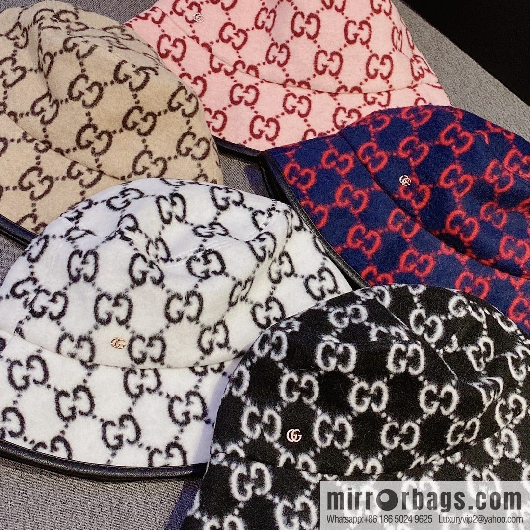 GUCCI Gucci 2022 autumn and winter new wool bucket hat