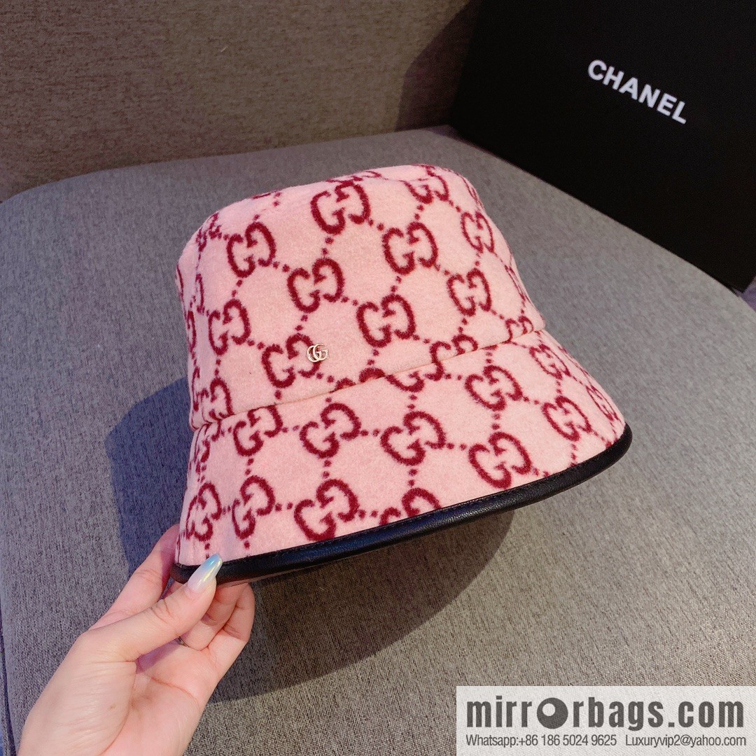 GUCCI Gucci 2022 autumn and winter new wool bucket hat