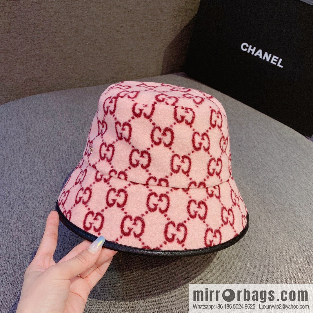 GUCCI Gucci 2022 autumn and winter new wool bucket hat