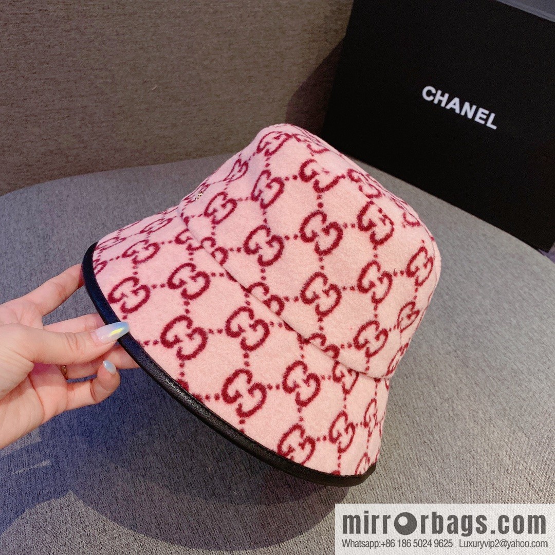 GUCCI Gucci 2022 autumn and winter new wool bucket hat