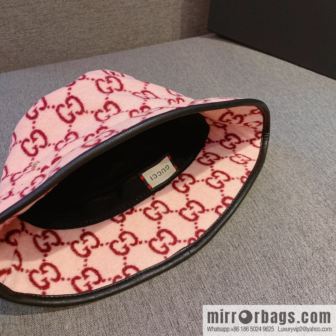 GUCCI Gucci 2022 autumn and winter new wool bucket hat