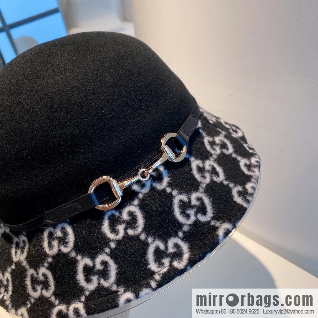 Gucci Gucci 2022 autumn and winter new woolen basin hat