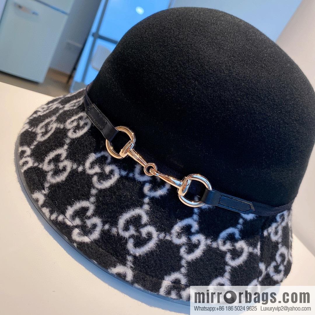 Gucci Gucci 2022 autumn and winter new woolen basin hat