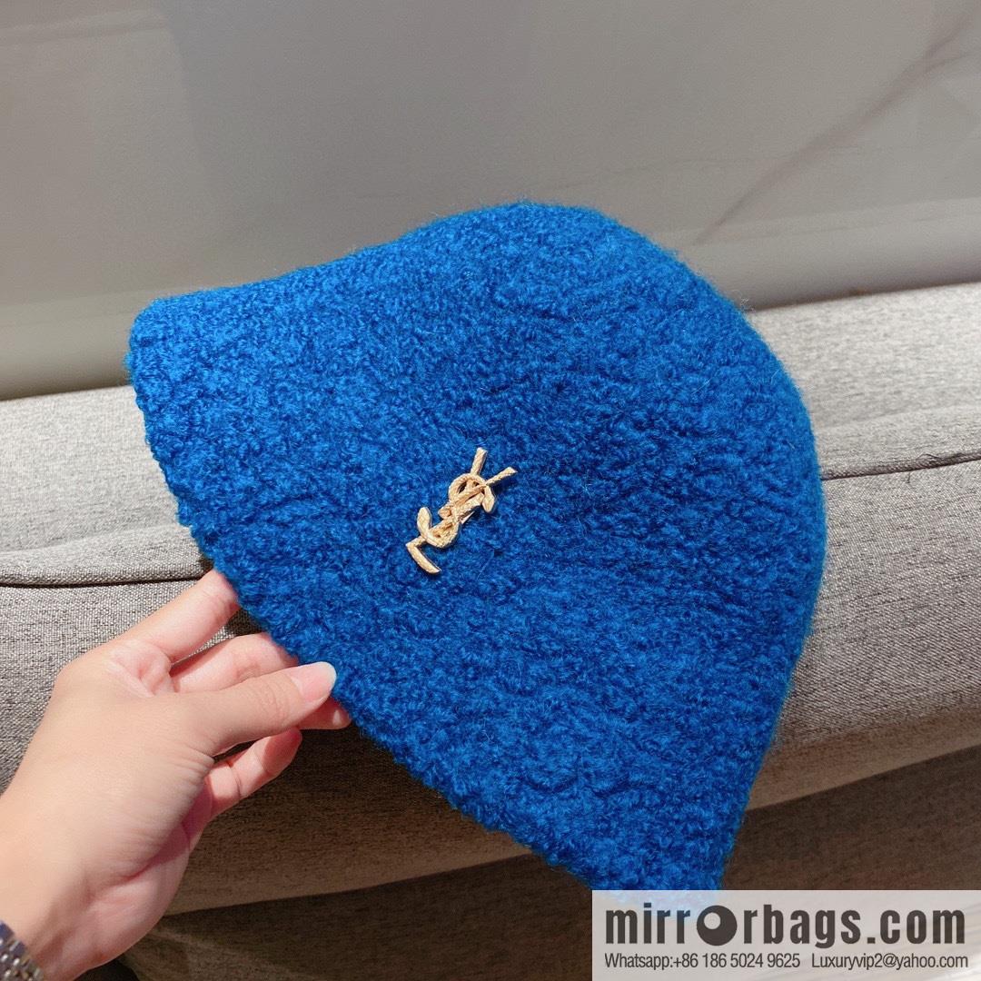 YSL Saint Laurent lamb wool bucket hat bucket hat