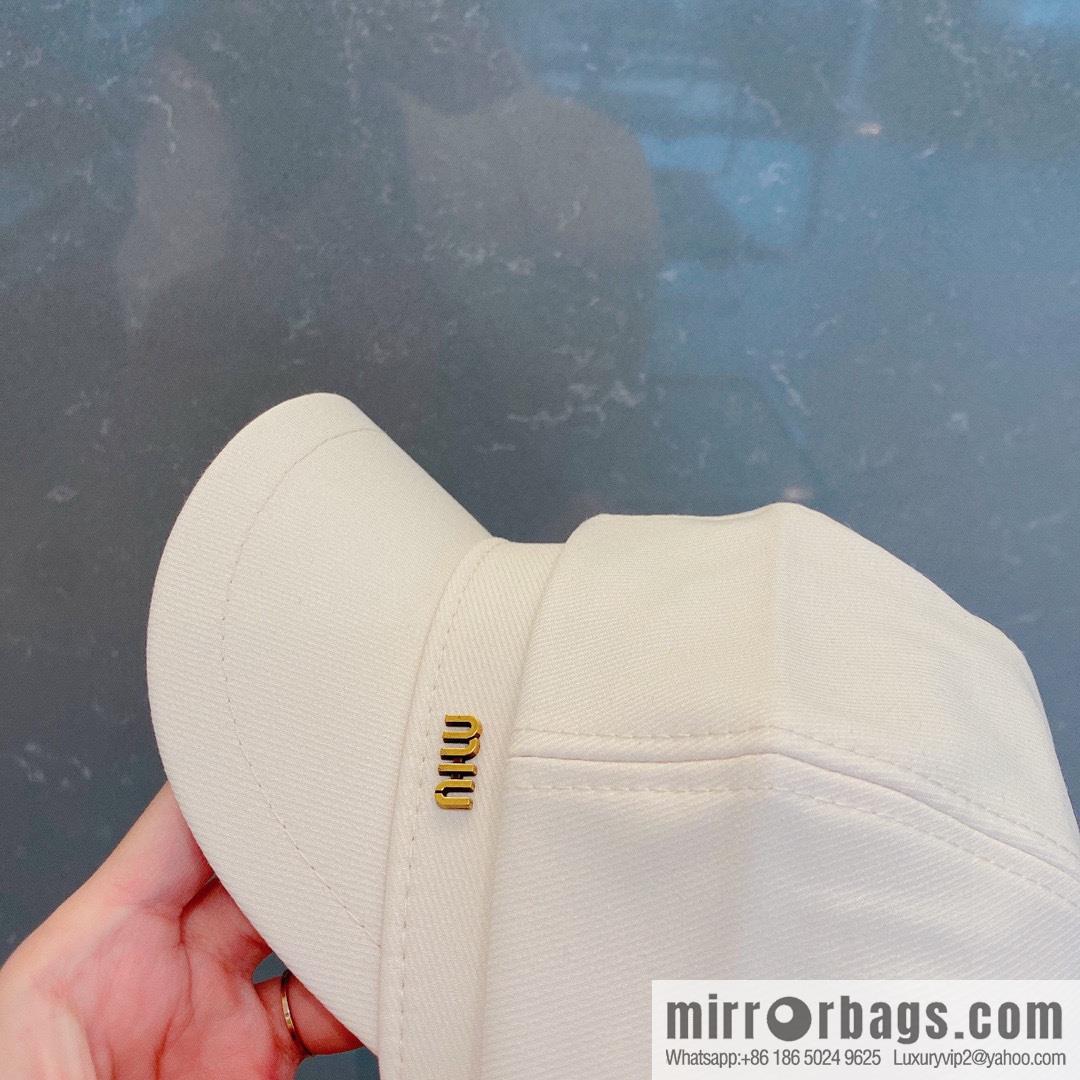 Miumiu Miu 2022 autumn and winter new octagonal hat
