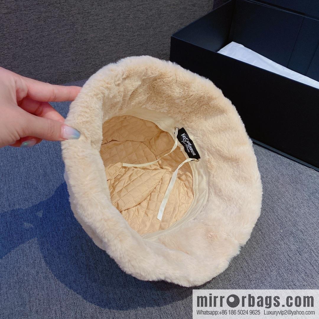 YSL Saint Laurent air cotton bucket hat