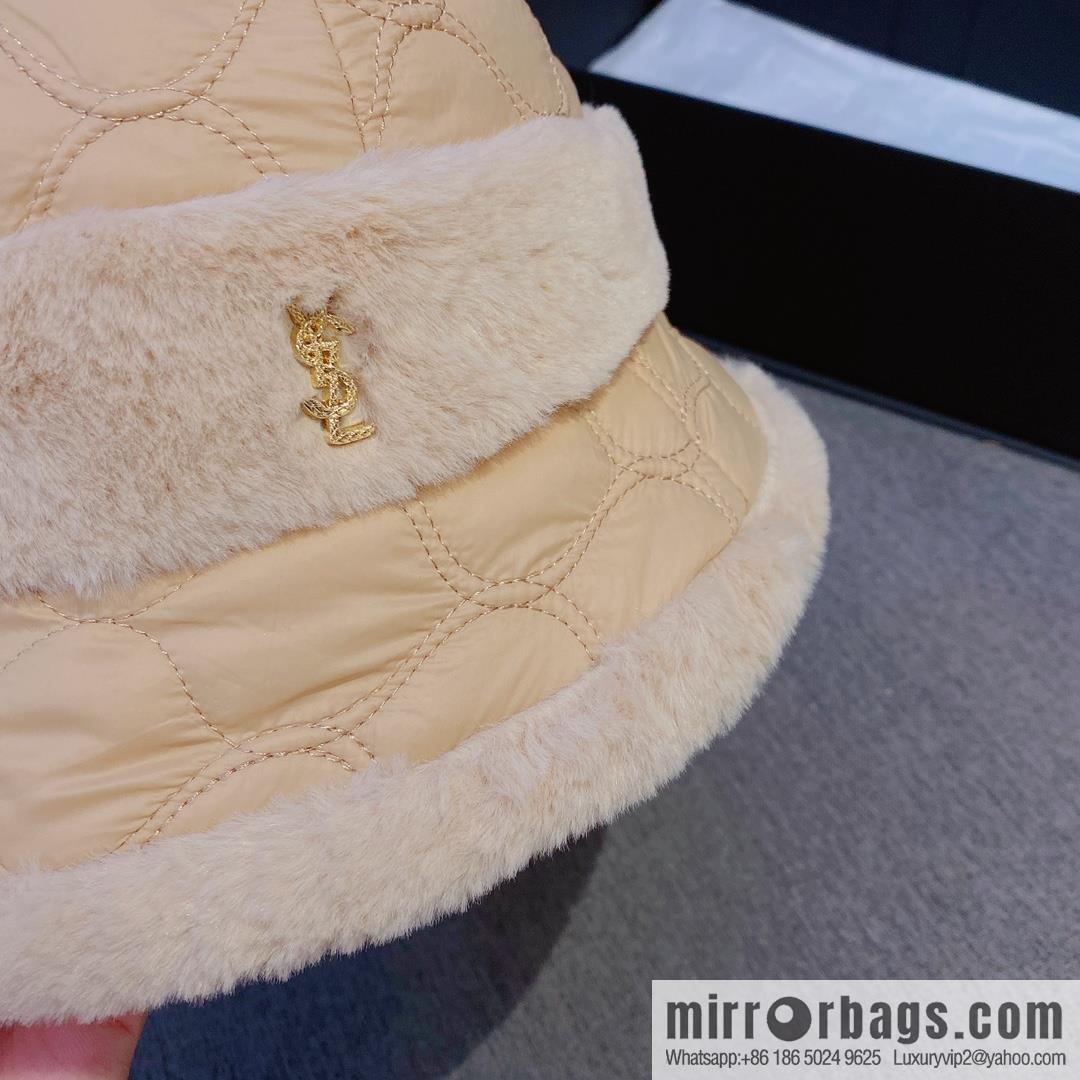 YSL Saint Laurent air cotton bucket hat