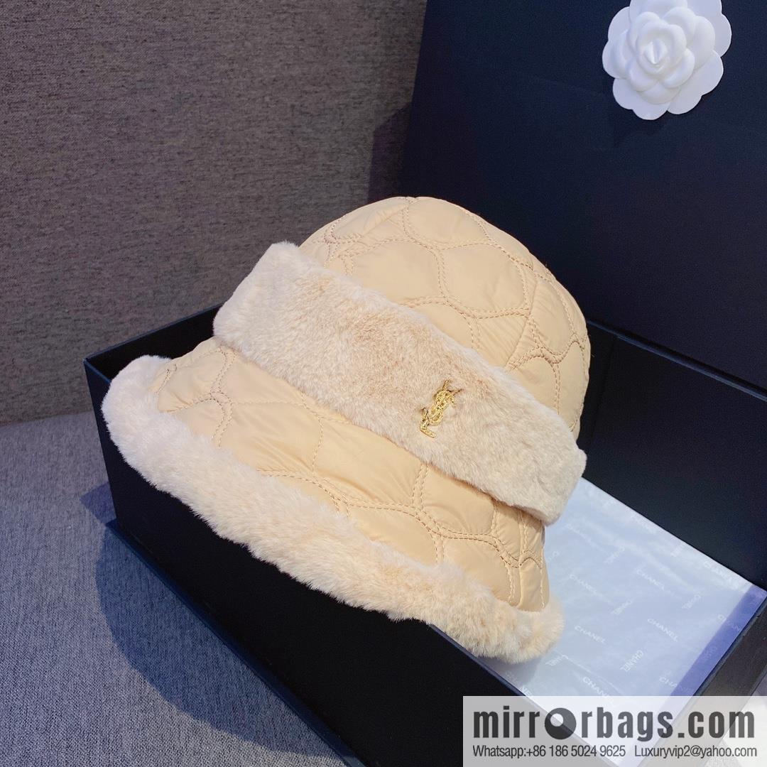 YSL Saint Laurent air cotton bucket hat