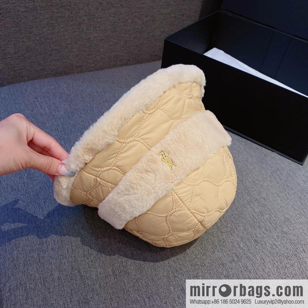 YSL Saint Laurent air cotton bucket hat