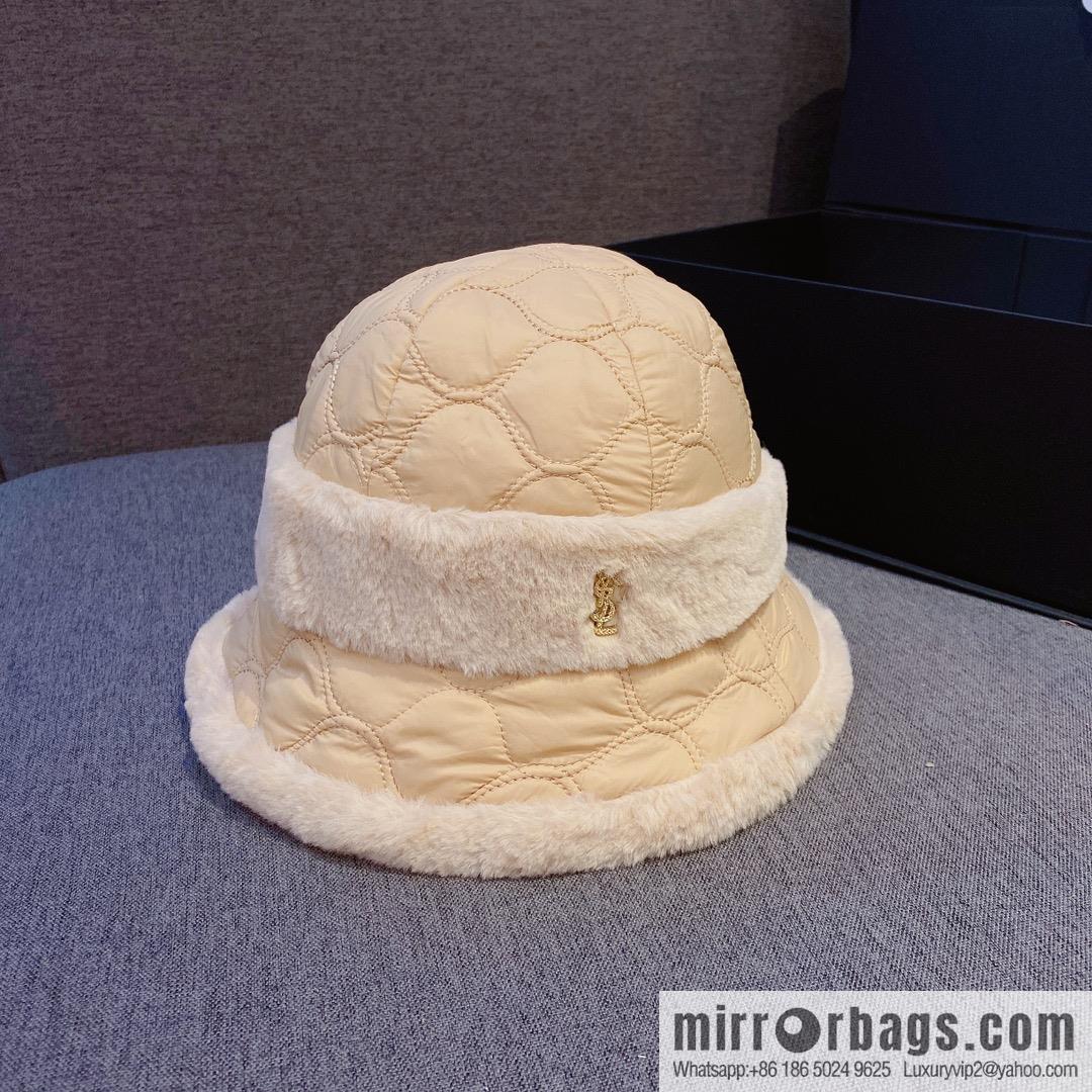 YSL Saint Laurent air cotton bucket hat