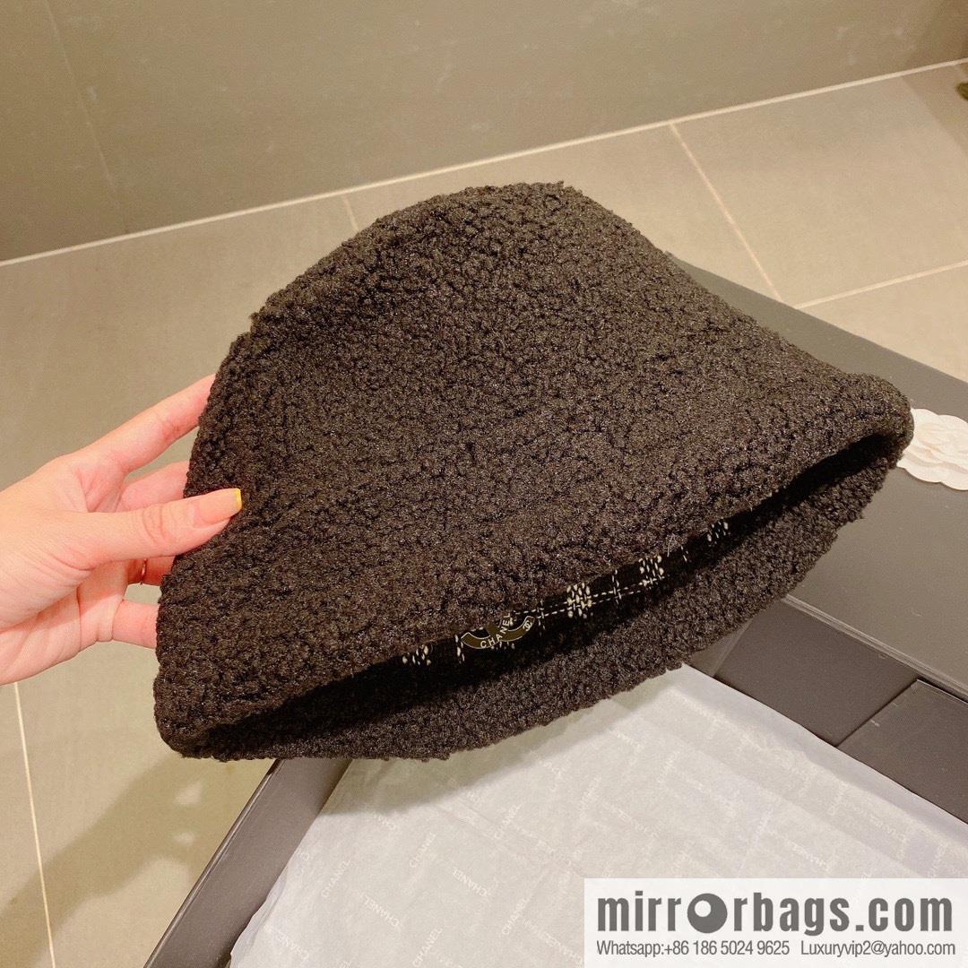 Chanel 2022 autumn and winter new plaid bucket hat