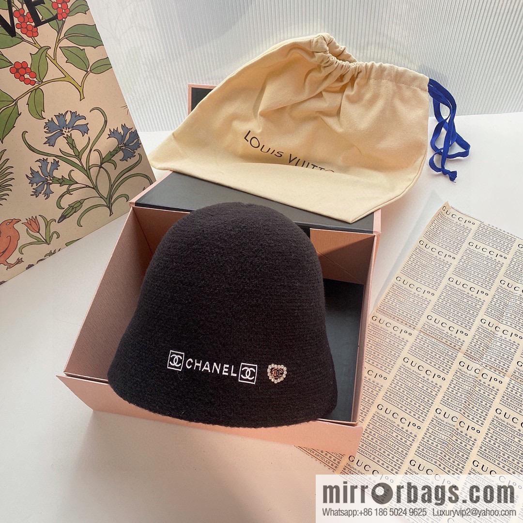 CHANEL Chanel 2022 autumn and winter new wool bucket hat