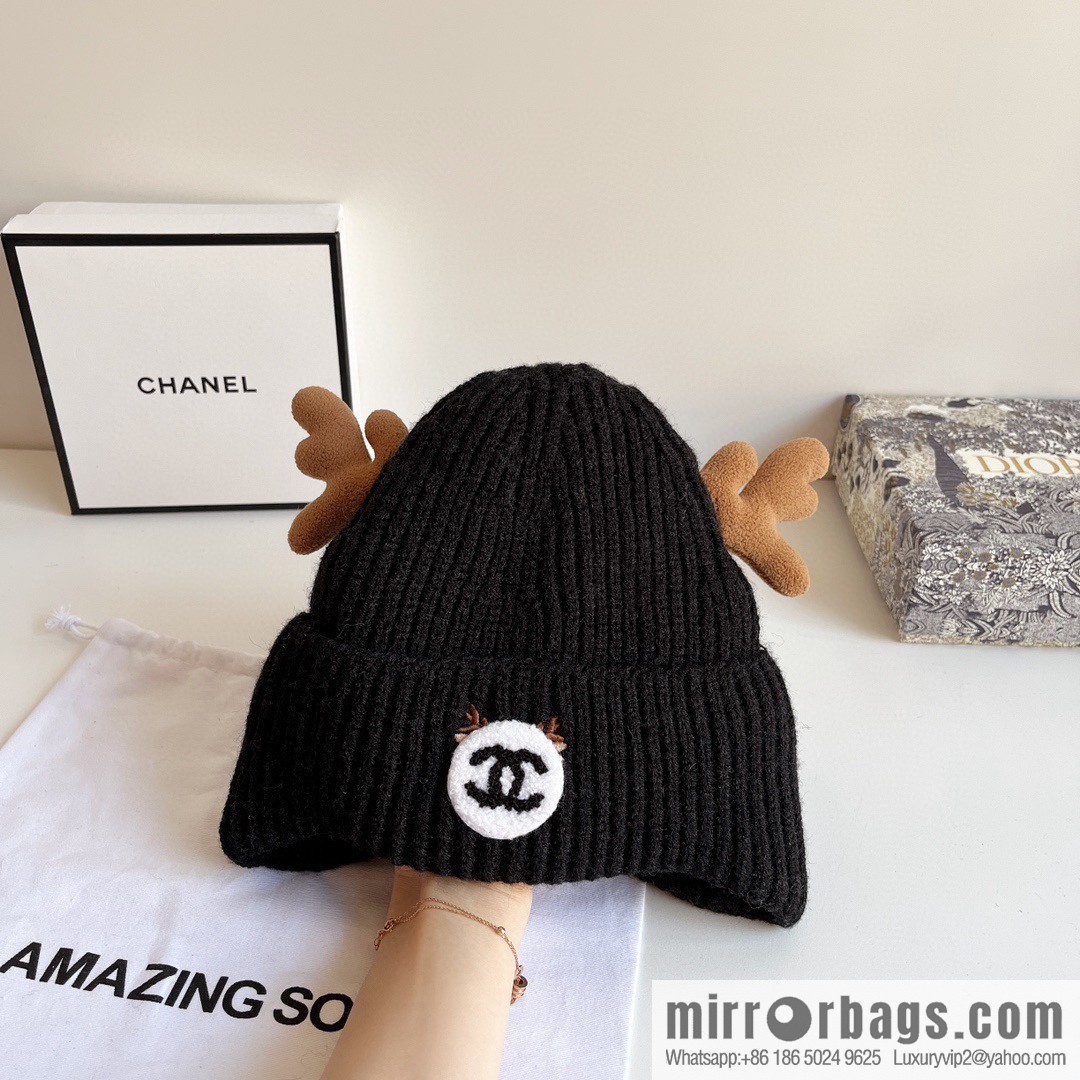 Chanel 2022 autumn and winter new Christmas series plush wool hat