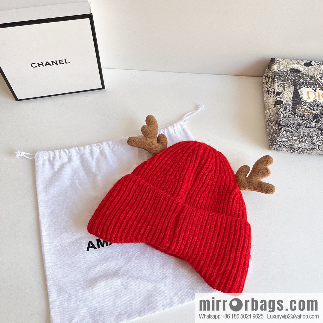 Chanel 2022 autumn and winter new Christmas series plush wool hat