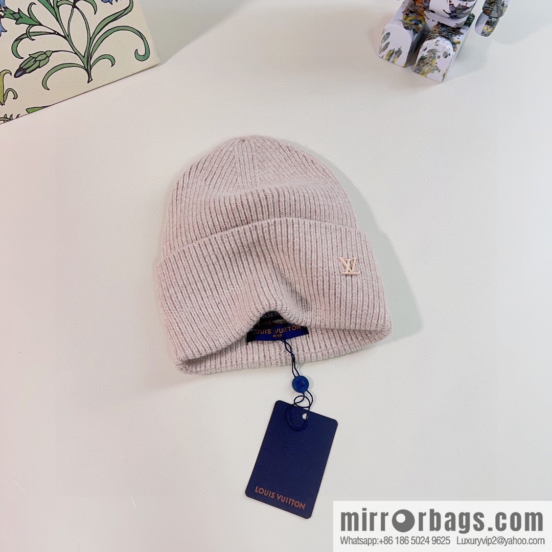 LV Louis Vuitton 2022 autumn and winter new rabbit fur men's and women's knitted wool hats