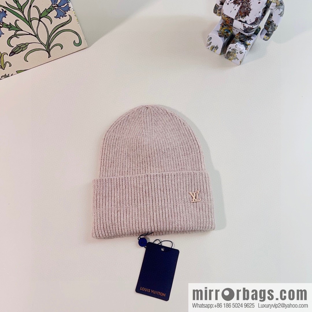 LV Louis Vuitton 2022 autumn and winter new rabbit fur men's and women's knitted wool hats