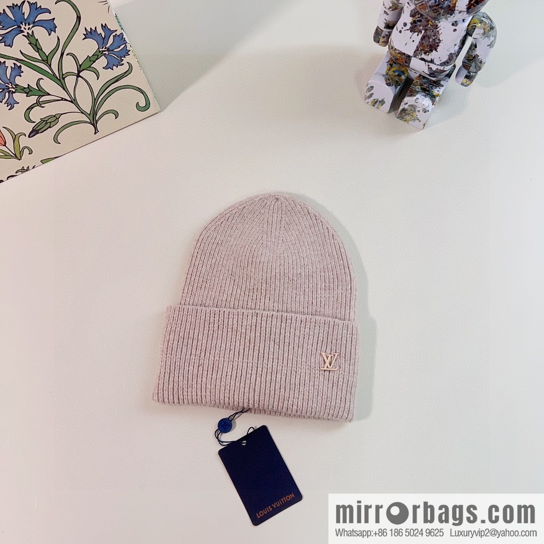 LV Louis Vuitton 2022 autumn and winter new rabbit fur men's and women's knitted wool hats