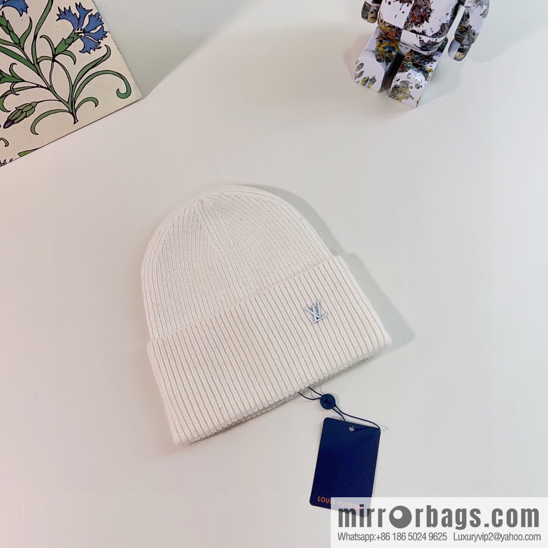 LV Louis Vuitton 2022 autumn and winter new rabbit fur men's and women's knitted wool hats