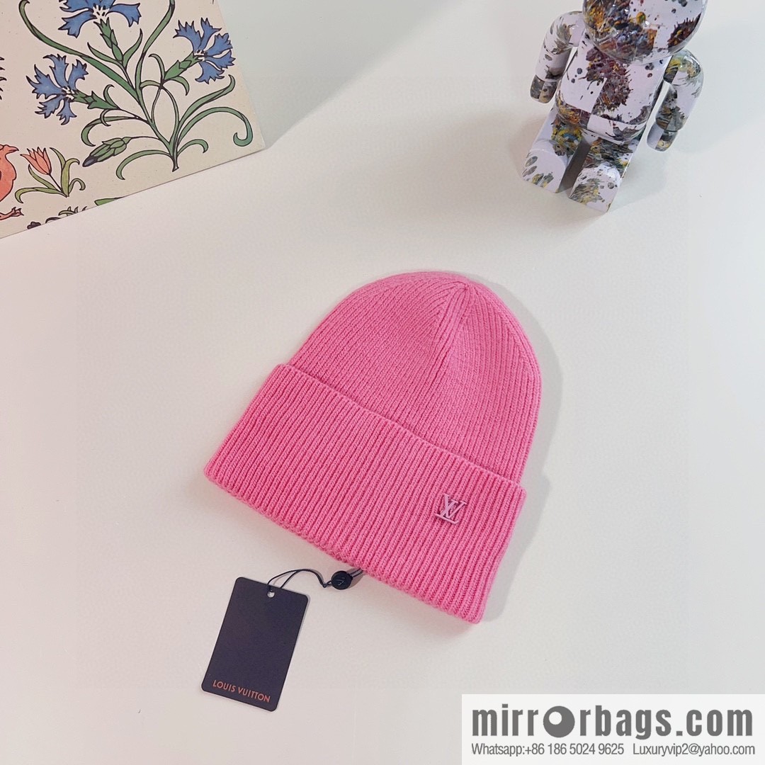LV Louis Vuitton 2022 autumn and winter new rabbit fur men's and women's knitted wool hats
