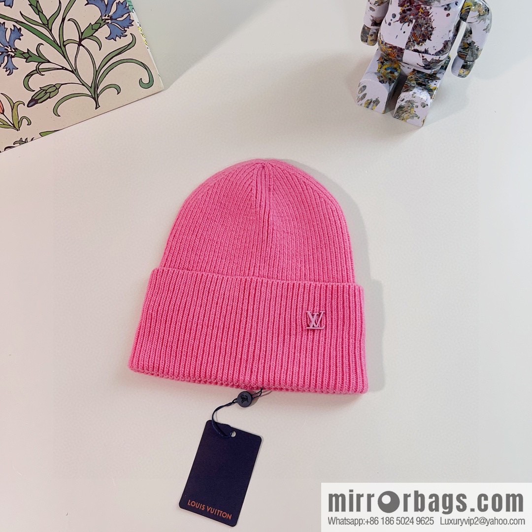 LV Louis Vuitton 2022 autumn and winter new rabbit fur men's and women's knitted wool hats