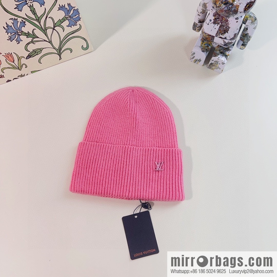 LV Louis Vuitton 2022 autumn and winter new rabbit fur men's and women's knitted wool hats