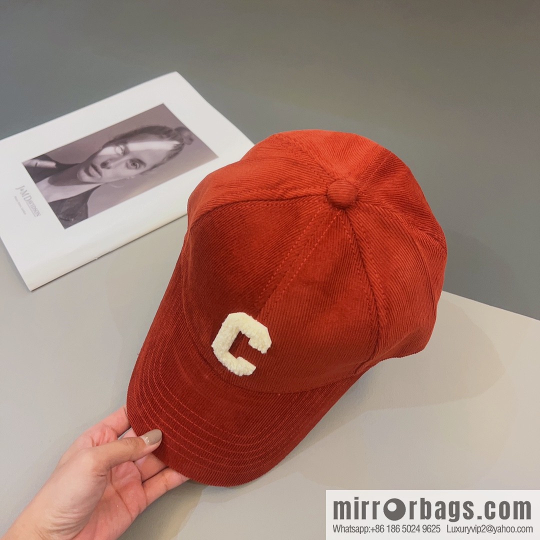 CELINE Corduroy baseball cap