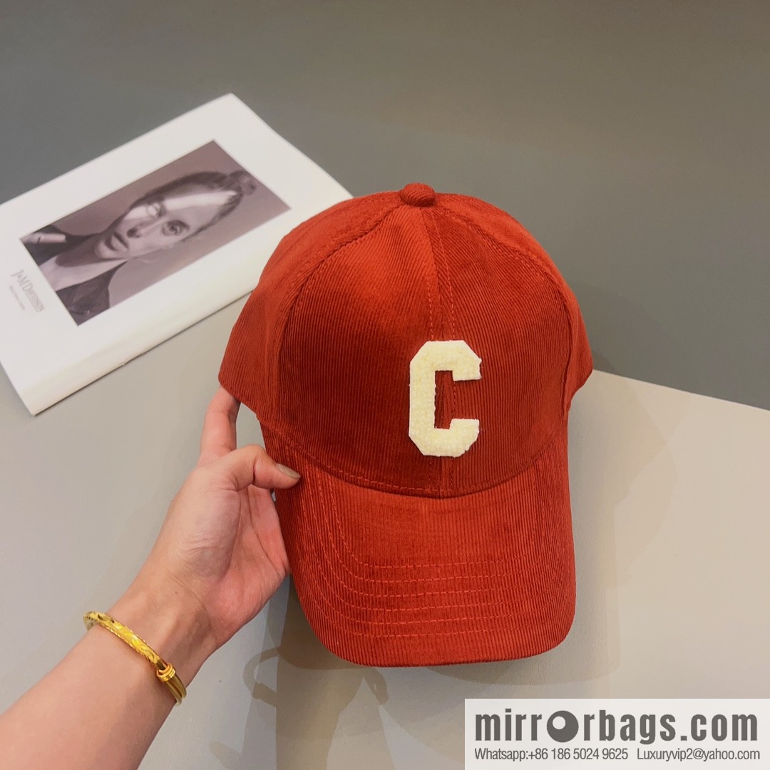 CELINE Corduroy baseball cap