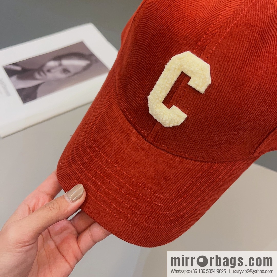 CELINE Corduroy baseball cap