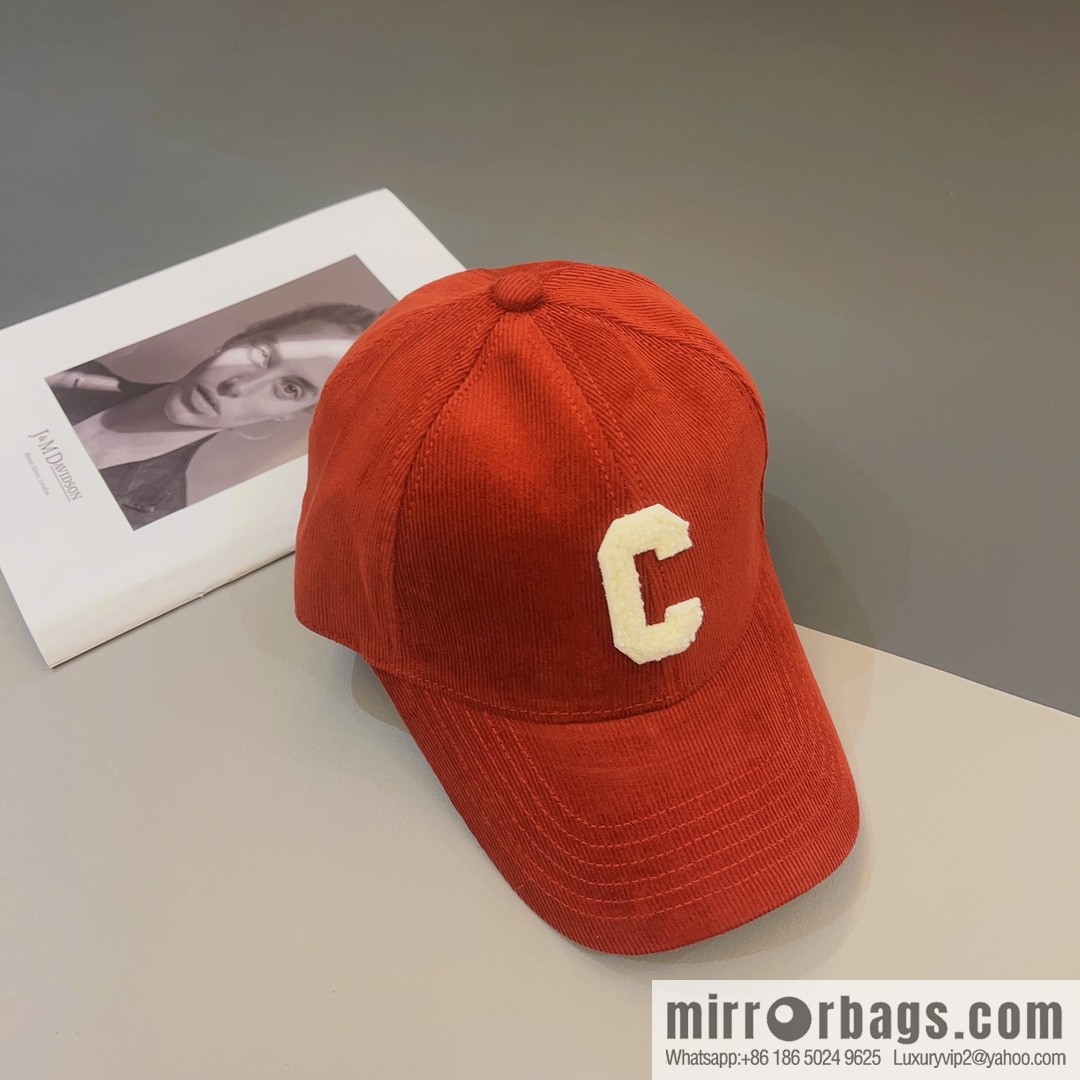 CELINE Corduroy baseball cap