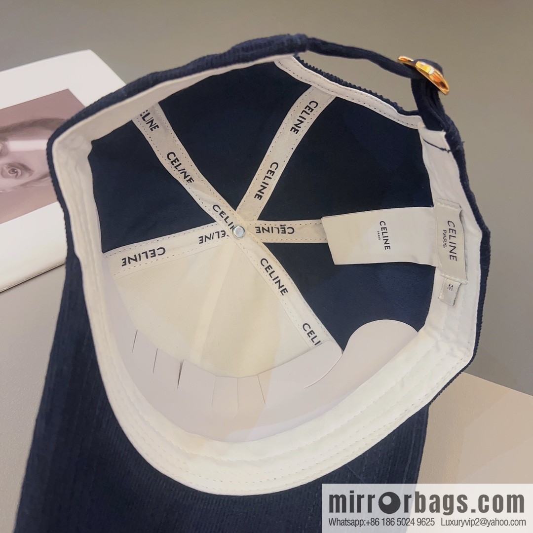 CELINE Corduroy baseball cap